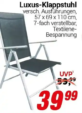 CENTERSHOP Luxus-Klappstuhl Angebot