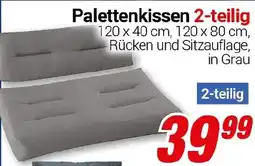 CENTERSHOP Palettenkissen 2-teilig Angebot
