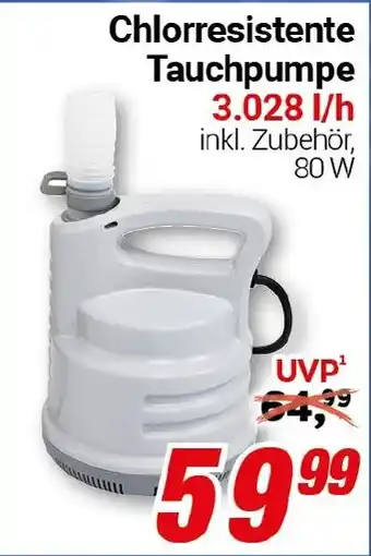 CENTERSHOP Chlorresistente Tauchpumpe 3.028 l/h Angebot
