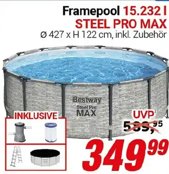 CENTERSHOP Bestway Framepool STEEL PRO MAX Angebot