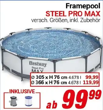 CENTERSHOP Framepool STEEL PRO MAX Angebot