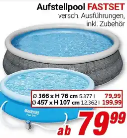 CENTERSHOP Bestway Aufstellpool FASTSET Angebot