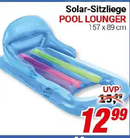 CENTERSHOP Solar-Sitzliege POOL LOUNGER Angebot