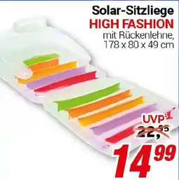 CENTERSHOP Solar-Sitzliege HIGH FASHION Angebot