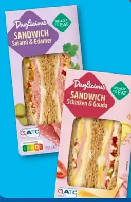 Aldi Süd Daylicious Sandwiches Schinken & Gauda Angebot