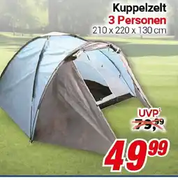 CENTERSHOP Kuppelzelt 3 Personen Angebot