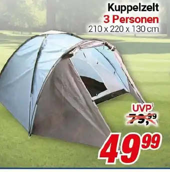 CENTERSHOP Kuppelzelt 3 Personen Angebot