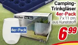 CENTERSHOP Camping- Trinkgläser Angebot
