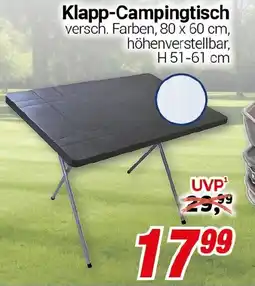 CENTERSHOP Klapp-Campingtisch Angebot