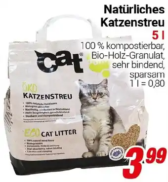 CENTERSHOP Natürliches Katzenstreu Angebot