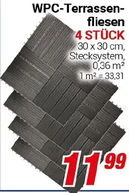 CENTERSHOP WPC-Terrassen- fliesen Angebot