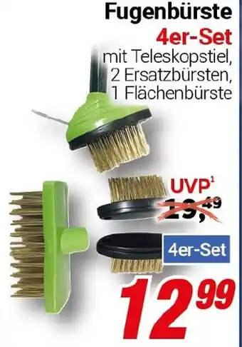 CENTERSHOP Fugenbürste 4er-Set Angebot