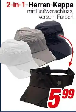 CENTERSHOP 2-in-1-Herren-Kappe Angebot