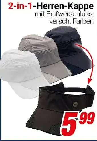 CENTERSHOP 2-in-1-Herren-Kappe Angebot
