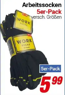 CENTERSHOP Arbeitssocken 5er-Pack Angebot