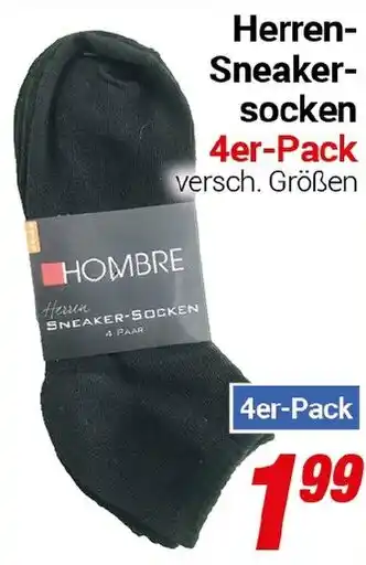 CENTERSHOP Herren- Sneaker- socken 4er-Pack Angebot
