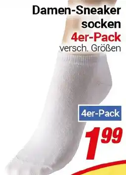 CENTERSHOP Damen-Sneaker socken 4er-Pack Angebot