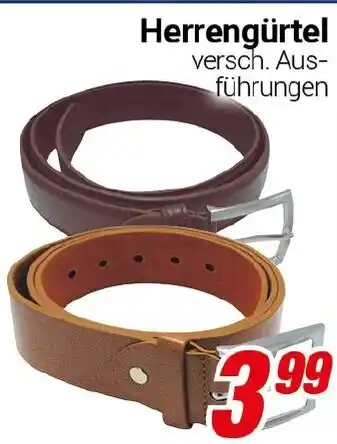 CENTERSHOP Herrengürtel Angebot