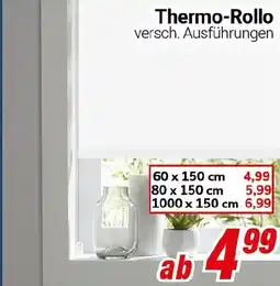 CENTERSHOP Thermo-Rollo Angebot