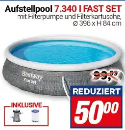 CENTERSHOP Aufstellpool 7.340 I FAST SET Angebot
