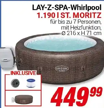CENTERSHOP LAY-Z-SPA-Whirlpool 1.190 IST. MORITZ Angebot
