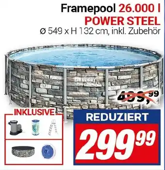 CENTERSHOP Framepool 26.000 I POWER STEEL Angebot