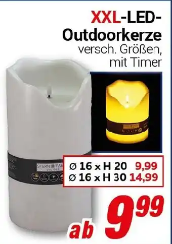 CENTERSHOP XXL-LED- Outdoorkerze Angebot