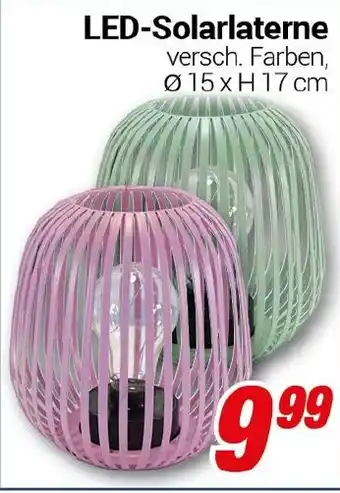 CENTERSHOP LED-Solarlaterne Angebot