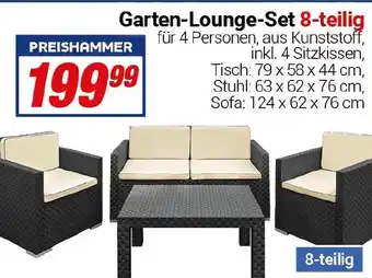 CENTERSHOP Garten-Lounge-Set 8-teilig Angebot
