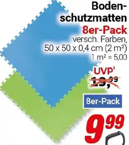 CENTERSHOP Boden- schutzmatten 8er-Pack Angebot