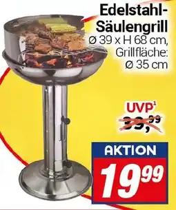 CENTERSHOP Edelstahl- Säulengrill Angebot