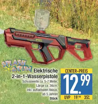 E-Center SPLASH&FUN Elektrische 2-in-1-Wasserpistole Angebot