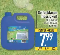 E-Center Seifenblasen flüssigkeit Angebot