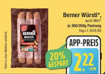 E-Center Berner Würstl Angebot