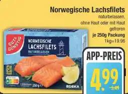 E-Center GUT&GUNSTIG Norwegische Lachsfilets Angebot