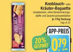 E-Center Knoblauch- oder Kräuter-Baguette Angebot