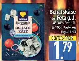 E-Center Schafskäse oder Feta g.U. Angebot