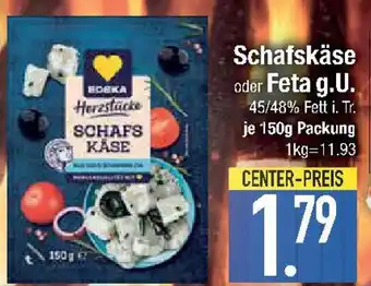 E-Center Schafskäse oder Feta g.U. Angebot