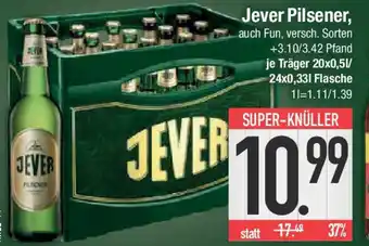 E-Center Jever Pilsener Angebot