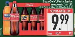 E-Center Coca-Cola, Fanta, Sprite, my mezzo mix oder Lift Angebot