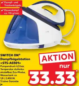 Kaufland SWITCH ON Dampfbügelstation STS-A0301 Angebot
