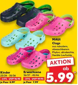 Kaufland MAUI Clogs Kinder 23/24-35/36 Angebot