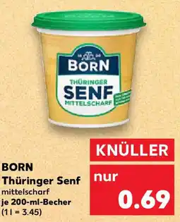 Kaufland BORN Thüringer Senf Angebot