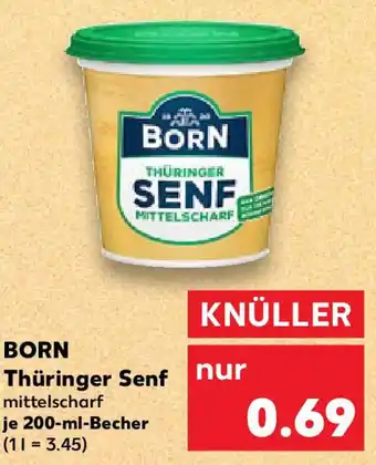 Kaufland BORN Thüringer Senf Angebot