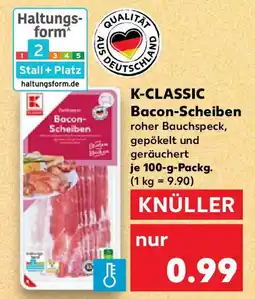 Kaufland K-CLASSIC Bacon-Scheiben Angebot