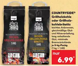 Kaufland COUNTRYSIDE Grillholzkohle oder Grillholz- kohlebriketts Angebot