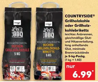 Kaufland COUNTRYSIDE Grillholzkohle oder Grillholz- kohlebriketts Angebot