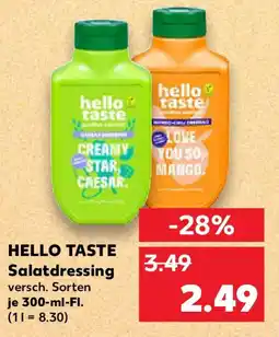 Kaufland HELLO TASTE Salatdressing Angebot
