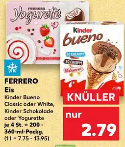 Kaufland FERRERO Eis Angebot