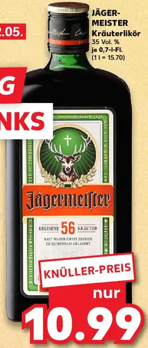 Kaufland JÄGER- MEISTER Kräuterlikör Angebot